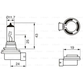 Resim BOSCH 1987301339 Ampul Pgj19-2 Pure Lıght 12V H11 