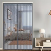 Resim 1 adet, Modern Tarz Manyetik Sineklik Kapı, Dayanıklı Çizilmeye Karşı Dayanıklı Kral Kong Ağı, Kendinden Yapışkanlı Sivrisinek Ağı Perdesi Yaz İçin, Nefes Alabilen ve Sivrisinek Karşıtı Kapı Sineği 