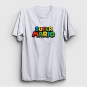 Resim Presmono Unisex Beyaz Logo Oyun Super Mario T-shirt 324310tt 