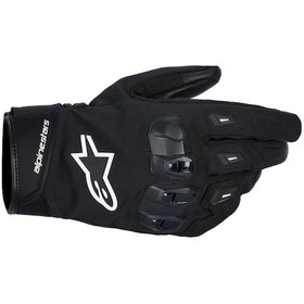 Resim Alpinestars Sp X Z Wp Korumalı Motosiklet Eldiveni Siyah 