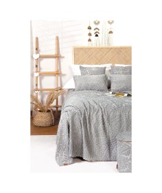 Resim Iskandinav Yatak Örtüsü Çk Set Forest Gri Renkli 
