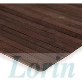 Resim Bambu Banyo Paspası Kaydırmaz Özellikli Taban 50 x 80 cm Koyu Kahverengi 