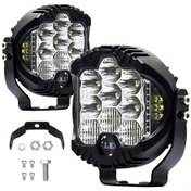 Resim Neevoyu 3 İnç Suv Led Farı 2 Adet Beyaz Sabit Işık + Sarı Sabit Ve Parıltı Modu, 150w 30000lm, Ip67 Su Geçirmez 