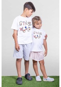 Resim Little's World Just Be Cool Çocuk Tshirt Beyaz 