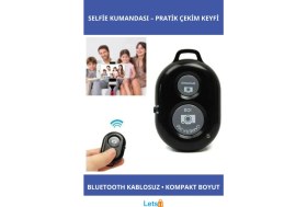 Resim Letsii Bluetooth Uzaktan Kumanda Selfie Kumandası 