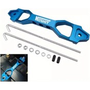 Resim Meridiangoods New Bilyali Alüminyum Araç Akü Bağlama Kelepçe Braketi Blue 1 Set 
