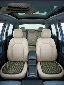 Resim Volkswagen Golf 7 2013 Sonrası, Coupe Set Koltuk Minderi, Siyahderi Sarıdikiş 