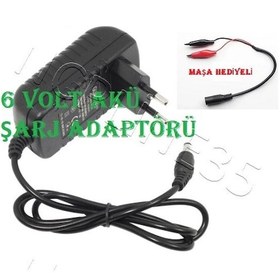 Resim 6 Volt Akü Şarj Adaptörü Çocuk Oyuncak Araçlara Uyumlu 