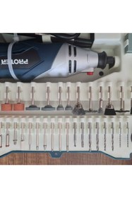 Resim Proter Mini Grinder Seti 190 Parça Pr 190 Mk Mikro Kalıpçı Seti 