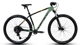 Resim Carraro 27,5J CARRARO BIG 2710 10V HD DAĞ BİSİKLETİ - MAT BAMBU YEŞİLİ SİYAH TURUNCU - 44 KADRO 
