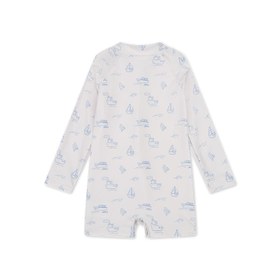 Resim Swim Essentials Erkek Çocuk UV Korumalı Uzun Kollu Mayo - Seas the Day Ekru - Ekru / 6-12 Ay 
