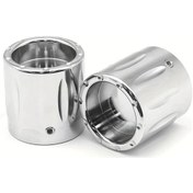 Resim Dashanshop 2 Adet Siyah Krom Harley Motor Cnc Alüminyum Ön Aks Somunu Kapağı Koruyucu 
