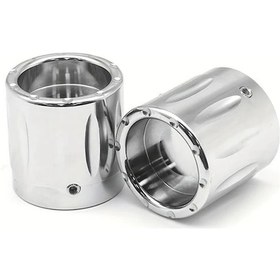 Resim Dashanshop 2 Adet Siyah Krom Harley Motor Cnc Alüminyum Ön Aks Somunu Kapağı Koruyucu 
