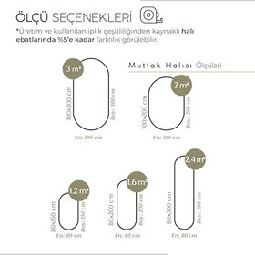 Resim Cool Halı Luke Renkli Yıkanabilir Oval Mutfak Halısı Dekoratif Leke Tutmayan Hasır Tezgah Önü Mutfak Paspası 