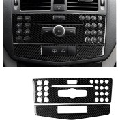 Resim Serfhyff Karbon Fiber Konsol CD Paneli Döşemesi - C Sınıfı W204 (Yurt Dışından) 