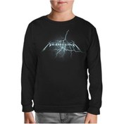 Resim Metallica - Thunder Siyah Çocuk Sweatshirt Siyah 