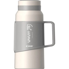 Resim Dinosaurs Outdoors 3000 Ml. Paslanmaz Çelik Termos - BEYAZ- 501 Altın 