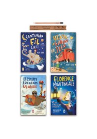 Resim Timaş Çocuk Çantamdan Fil Çıktı - Uzaya Giden Tren - Benim Zürafam Uçabilir - Florence Nightingale Set 4 Kitap 