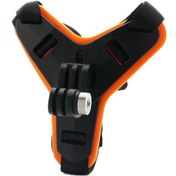 Resim Turuncu-1 Adet Tam Yüz Kask Çene Montaj Tutucu Gopro Hero 9 8 6 5 Motosiklet Kask Çene Standı Kamera Aksesuarları Go Pro Hero9 8 