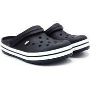 Resim Akınal Bella Siyah Unisex Hastane Iş Doktor Crocs Sabo Terlik 