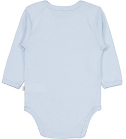 Resim Civil Baby Düz Renkli Uzun Kol 12-36 Ay Çıtçıtlı Badi - Mavi - Mavi / 12-18 Ay 