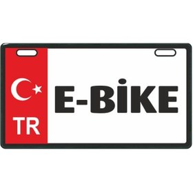 Resim Sevenkardeşler Kırmızı E-Bike E-Bike Plakalık 