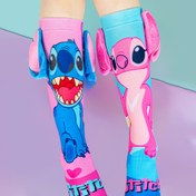 Resim Disney Stitch Resmi Kız Çocukları için Karakter Şeklindeki Ayakkabı İç çekme - Sevimli ve Yazılarla Süslü Tasarım, Her Mevsim Giyilebilen Parti & Günlük Kaydıraklı Doğum g 