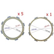 Resim Bajaj Pulsar Ns 200 Debriyaj Balatası 5+1 Hn 