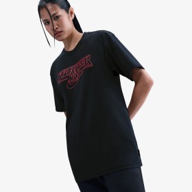 Resim Nike x Stranger Things T-Shirt 'Black' 