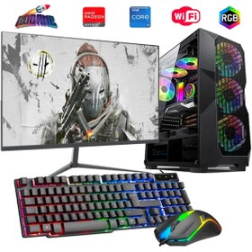 Resim ROGAME I5 14400F 16GB DDR4 480SSD 8GB RX580 24\ Mon. Oyun Bilgisayarı 
