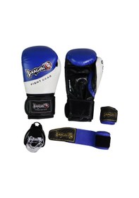 Resim Dragondo 33044-p Jr Çocuk Boks Eldiveni Seti Eldiven+bandaj+dişlik Mavi 