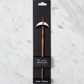 Resim La Mia Rosewood 2 mm 15.5 cm Ahşap Yün Tığ 