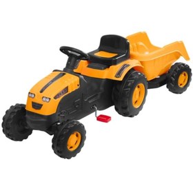 Resim Genel Markalar JUMBO RÖMORKLU PEDALLI TRAKTÖR SARI 