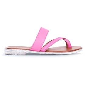 Resim Bueno Shoes Fuşya Deri Kadın Parmak Arası Terlik 01wq2012 