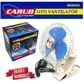 Resim Carub Vantilatör 24V 10 İnch Mandallı Net 