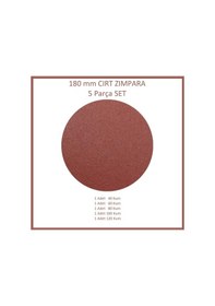 Resim 180 Mm Cırt Zımpara Seti, 5 Parça 