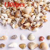 Resim 1300 adet Küçük Karışık Mini Deniz Kabukları - El Sanatları, Akvaryum Dekoru, Vazo Dolguları, Plaj Düğünleri & Ev Dekorasyonu için Çeşitli Beyaz, Kahverengi, Pembe ve Ten Renginde Plastik Kabuklar, Dayanıklı Malzeme, Düzenleyici Tema 