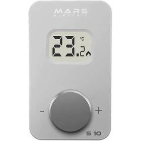 Resim Mars S10 Kablosuz Dijital Oda Termostatı Beyaz 