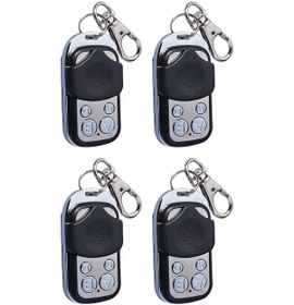Resim Neevoyu 4'lü Kopyalama Fonksiyonlu 12v Elektrikli Araç Anti-kaçırma Alarm Kumandalari - 100m Menzil, Siyah Plastik 