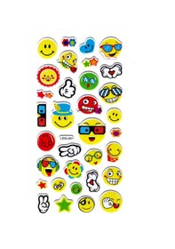 Resim Sticker Kabartmalı Defter Planlayıcı Etiket Ldg001 -17x9 Cm - Havalı Emoji 