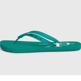 Resim Calvin Klein Beyaz - Turkuaz Erkek Plaj Terliği BEACH SANDAL MONOGRAM TPU 