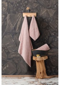 Resim Varol Voli Micro Cotton Banyo Havlusu 90x150cm Pudra-90x150cm Pudra 