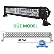 Resim Off Road Led Bar Düz Model Çift Sıra Led 180 Watt 81 Cm 60 Led 