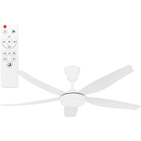 Resim SeckinStore Helios Rigel 85W 3 Renk Fonksiyonlu 56 Inç Uzaktan Kumandalı Dekoratif Tavan Vantilatörü HS-9306 Beyaz 