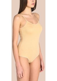 Resim Tutku Kadın Ten Likralı İp Askılı Çıtçıtlı Body 001 