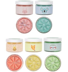 Resim Doğal Oyun Hamuru 5'li Pastel Renk Glitter Seti 5 150gr 