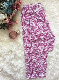 Resim Cepsiz Pamuklu Yazlık Kadın Pijama Altı B13 Pembe 