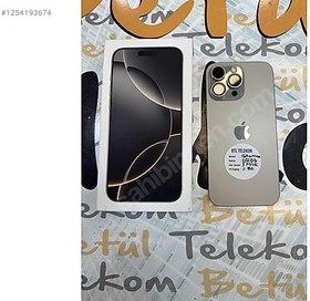 Resim Apple iPhone 16 Pro Max İkinci El TR | 256 GB | Natürel Titanyum 