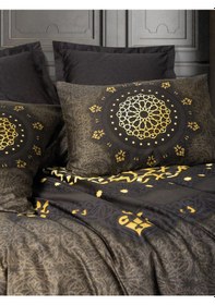 Resim Cotton Box Palace Saten Çift Kişilik Nevresim Takımı Togay Antrasit 