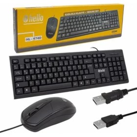 Resim HELLO HL-4740 KABLOLU KLAVYE+MOUSE SET 